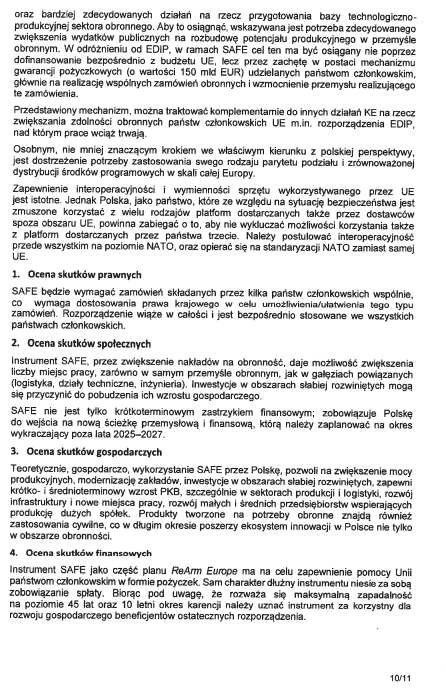 Ujawniam wyniki kontroli poselskiej w sprawie instrumentu SAFE