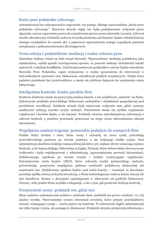 Program finansowo-podatkowy