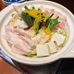 Motsu nabe with yuzu for added freshness