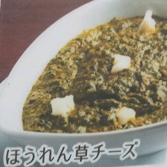インドレストランの、ほうれん草とチーズが入ったカレー
