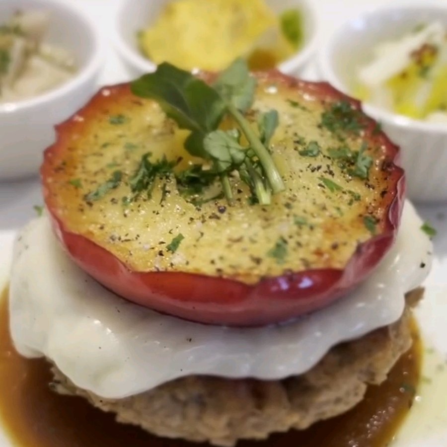 りんごチーズハンバーグ