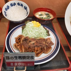 Ginger pork with lots of cabbage