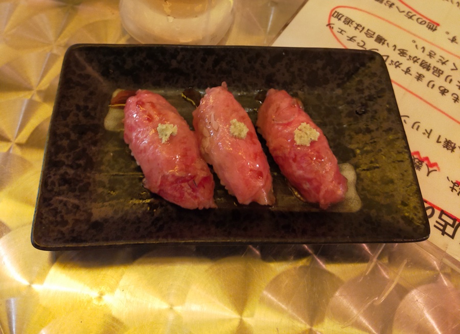 Example: Meat sushi at Sembello