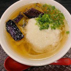 ナスを使った揚出しうどん