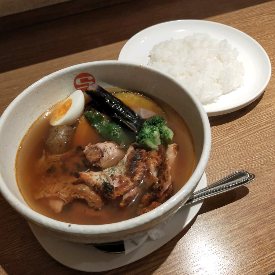 タンドリーチキンと野菜のカレー