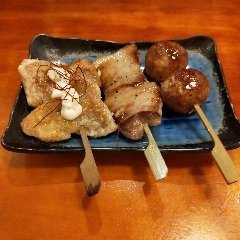 Set of 3 skewers using Agu pork