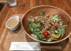 Refreshing salad buckwheat noodle that can take vegetables