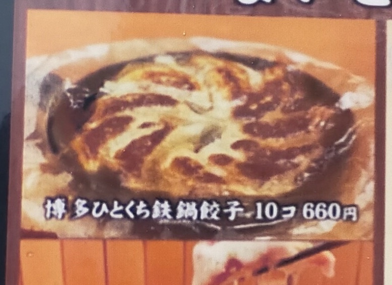 博多ひとくち鉄板餃子
 (Hakata hitokuchi teppan gyoza)