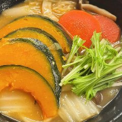 甲州味噌を使ったほうとう。かぼちゃ入り