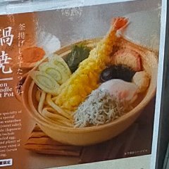 釜揚げしらすがたっぷりのったうどんが食べられます！