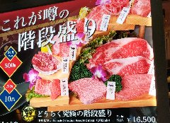 合計500g 10品の豪華お肉の階段盛り