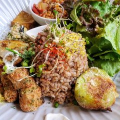 拘りの強いヘルシーなランチプレート