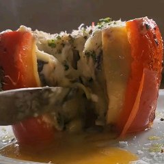 パプリカに包まれたラザニア