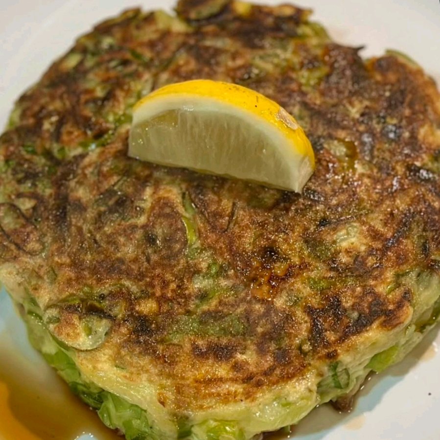 Negiyaki (Green onion pancake)(ねぎ焼き)