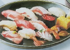 高级寿司套餐（含金枪鱼肥肉、鲍鱼、牡丹虾）