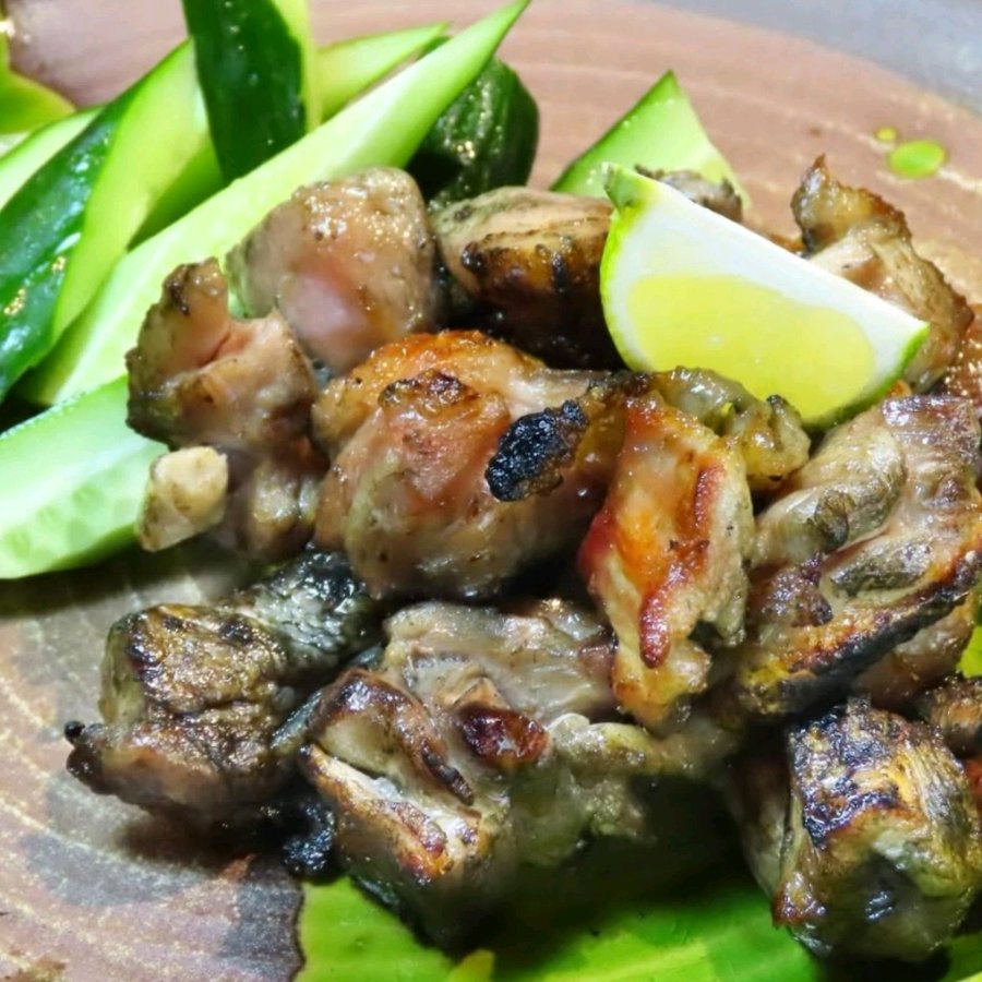 宮崎地鶏の炭火焼き