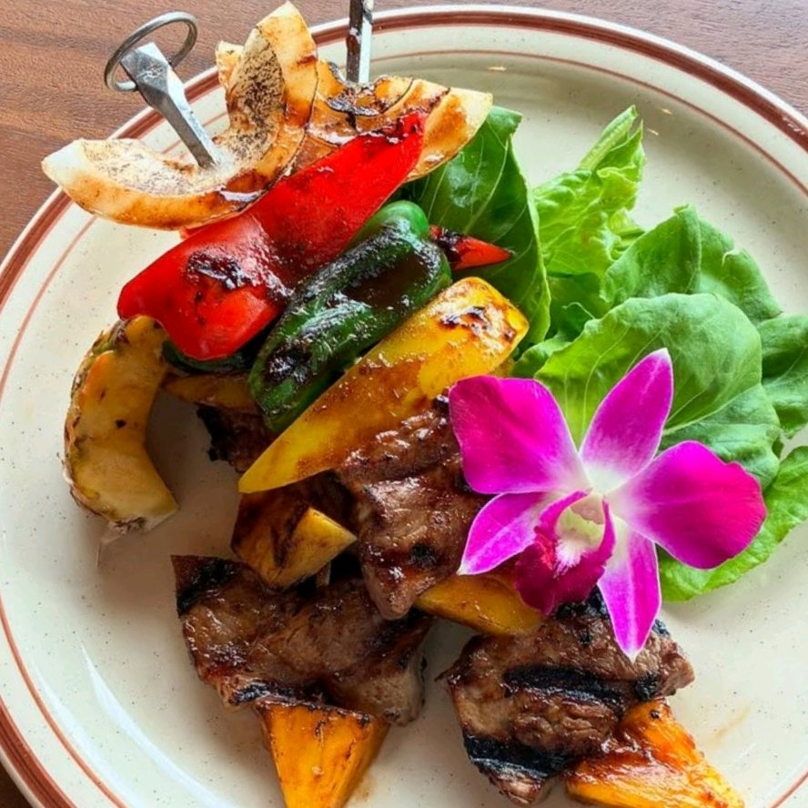 大分和牛のハワイアンブロシェット