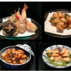 Luxurious set meal with tiger prawn tempura