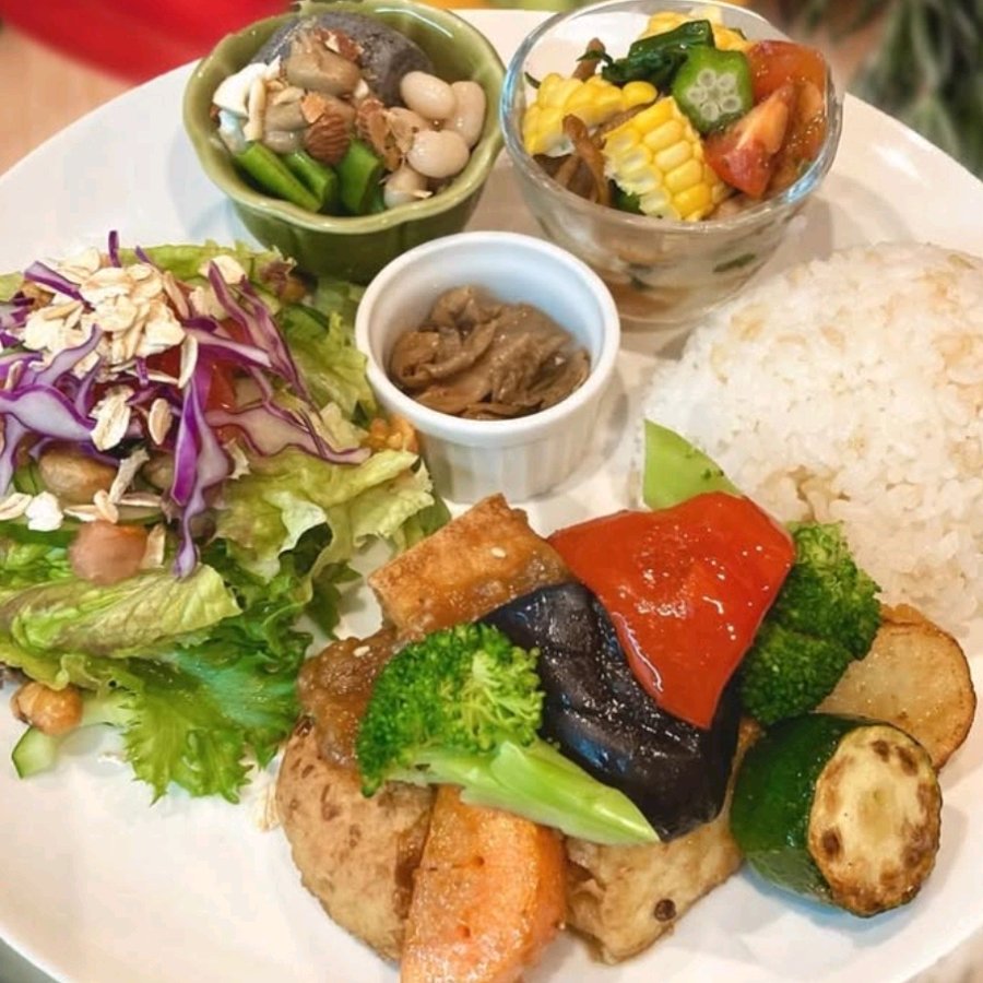 やさいのやさしい豆腐ご飯