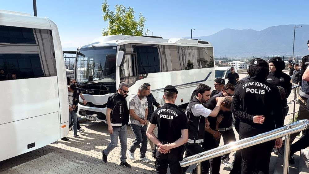 Bursa merkezli 4 ildeki uyuşturucu operasyonunda 40 tutuklama