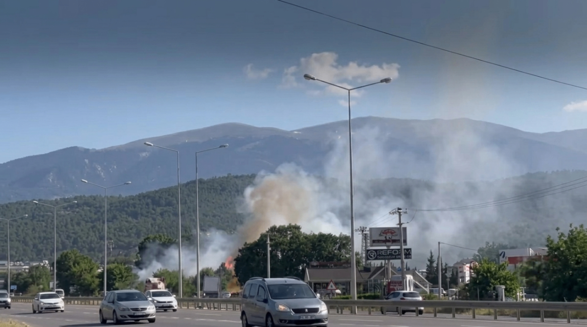 Kestel'de alevler ormanı sardı