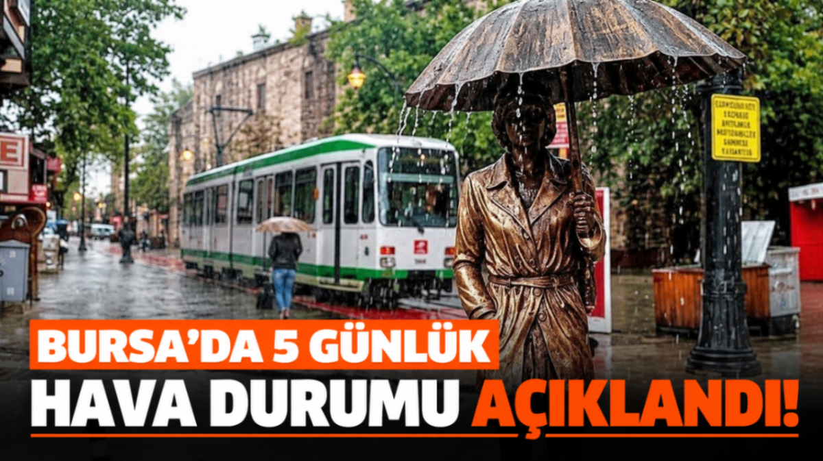 Bursa'da 5 günlük hava durumu açıklandı! 