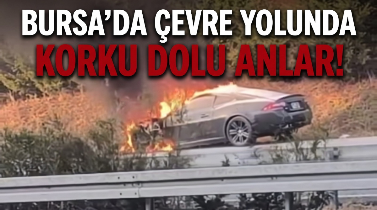Bursa'da çevre yolunda korku dolu anlar!