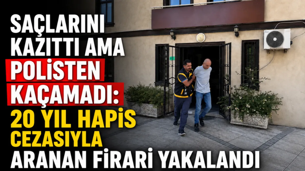 Saçlarını kazıttı ama polisten kaçamadı: 20 yıl hapis cezasıyla aranan firari yakalandı