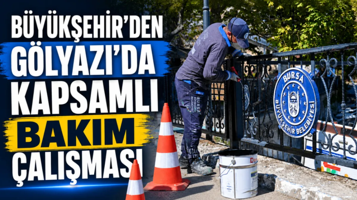 Büyükşehir'den Gölyazı'da kapsamlı bakım çalışması