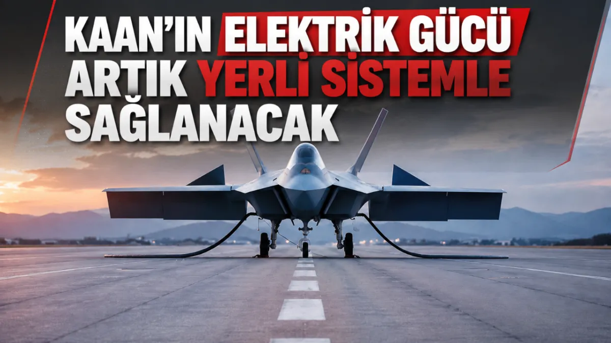 KAAN’ın elektrik gücü artık yerli sistemle sağlanacak