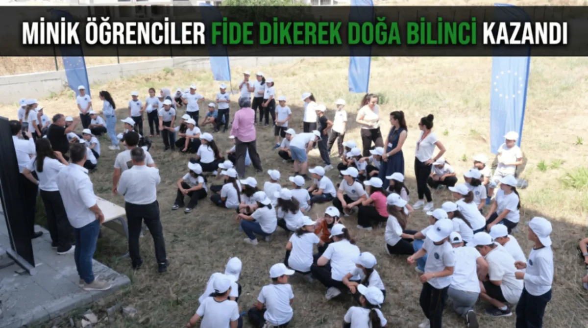 Bursa’da minik öğrenciler fide dikerek doğa bilinci kazandı