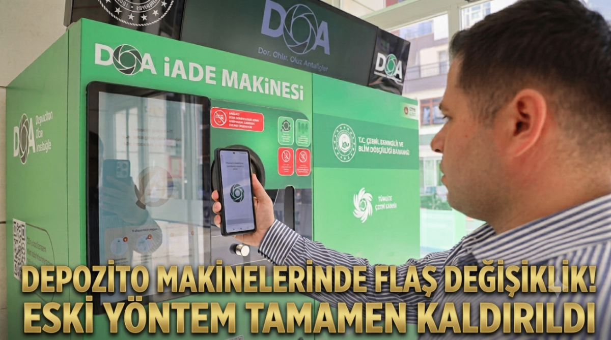 Depozito makinelerinde flaş değişiklik! Eski yöntem tamamen kaldırıldı