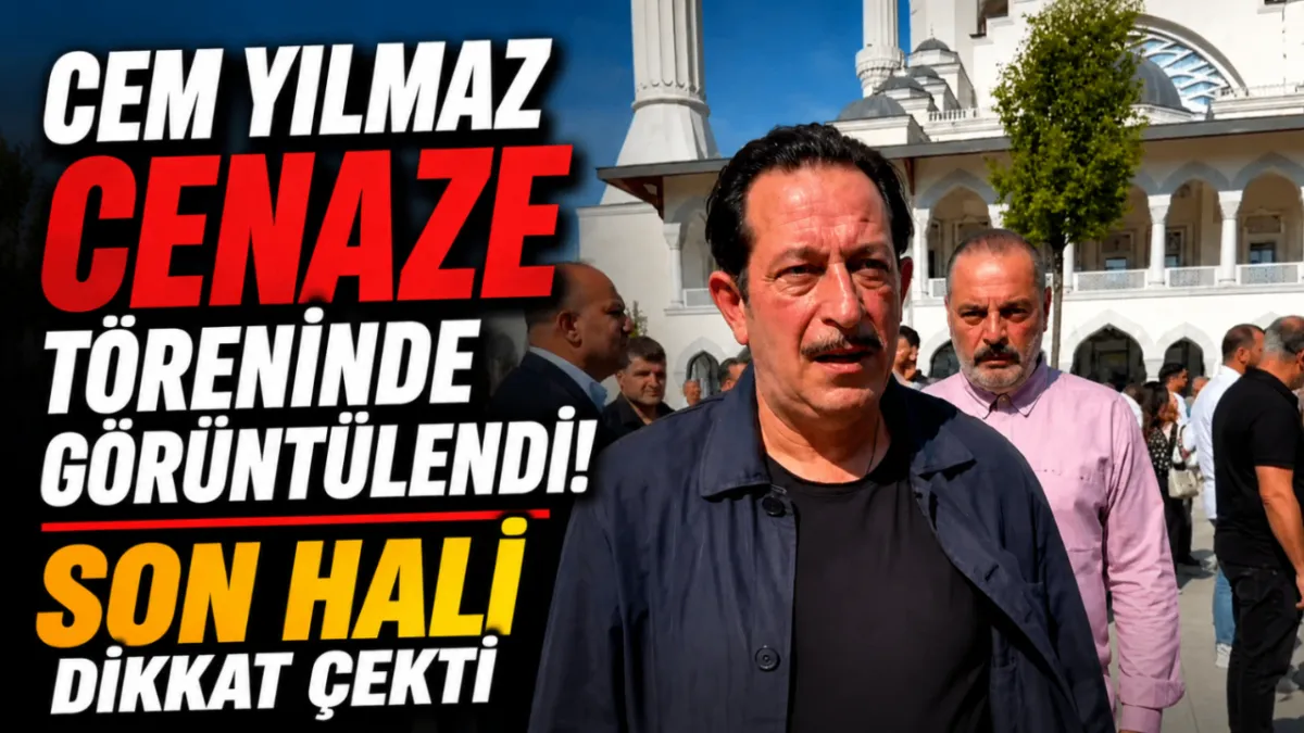 Cem Yılmaz cenaze töreninde görüntülendi! Son hali dikkat çekti