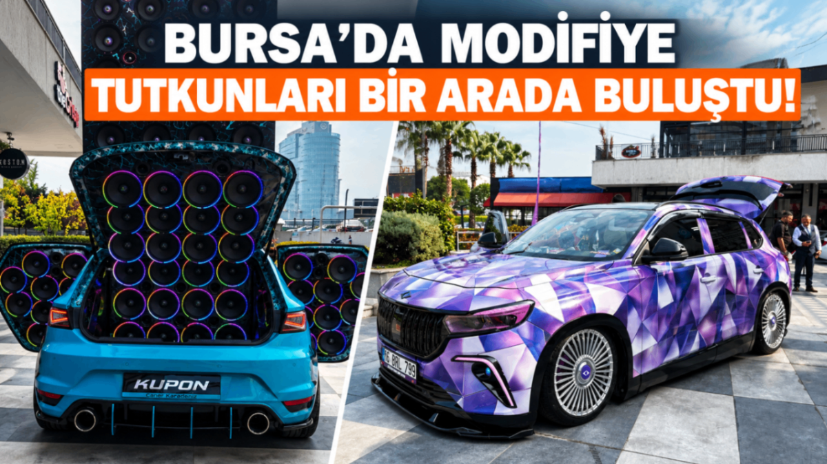 Bursa'da modifiye tutkunları bir arada buluştu!