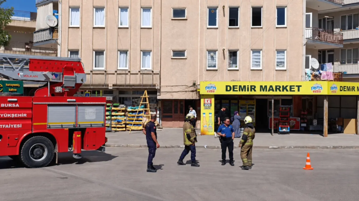 Bursa’da doğalgaz paniği: 6 katlı apartman tahliye edildi