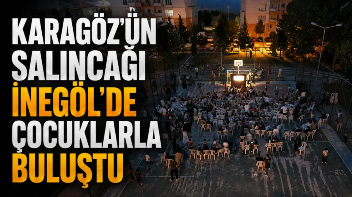 Karagöz’ün Salıncağı İnegöl’de çocuklarla buluştu