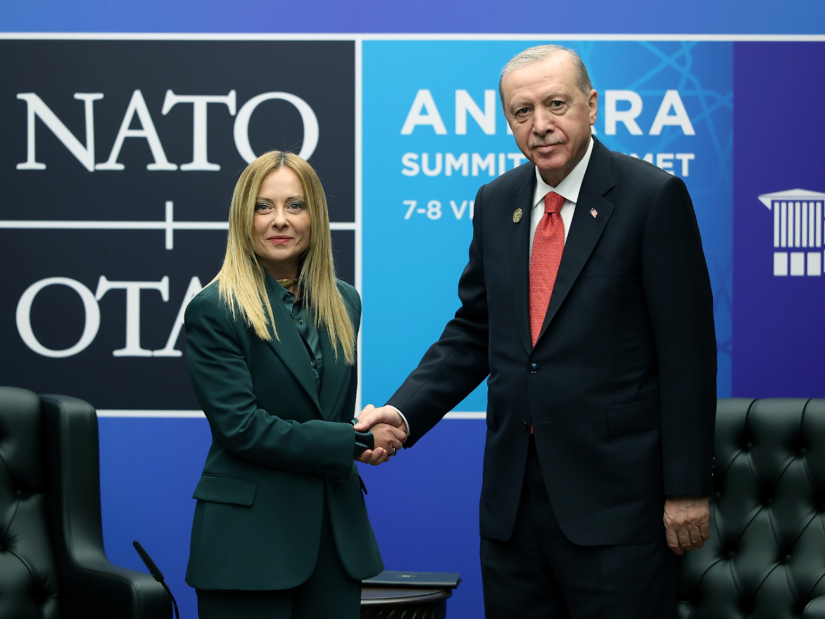 Cumhurbaşkanı Erdoğan, İtalya Başbakanı Meloni ile görüştü