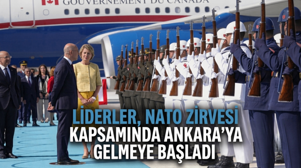 Liderler, NATO Zirvesi kapsamında Ankara’ya gelmeye başladı.
