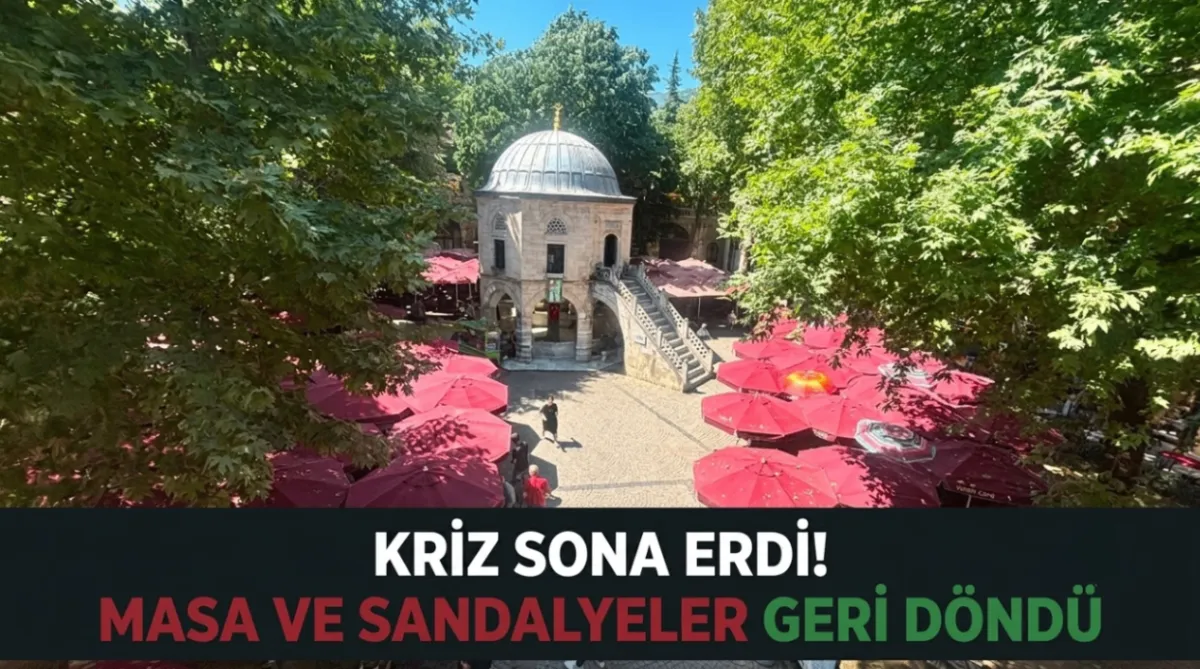 Kriz sona erdi! masa ve sandalyeler geri döndü