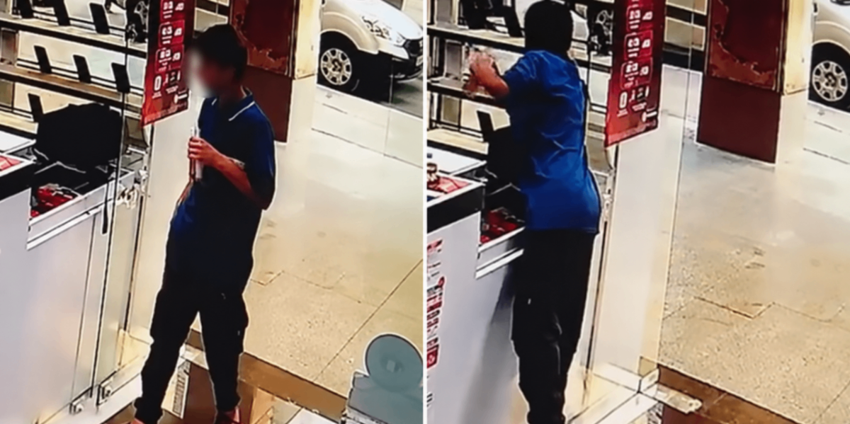 BURSA'DA RAFTAKİ SIFIR TELEFONU ALIP KAYIPLARA KARIŞTI!