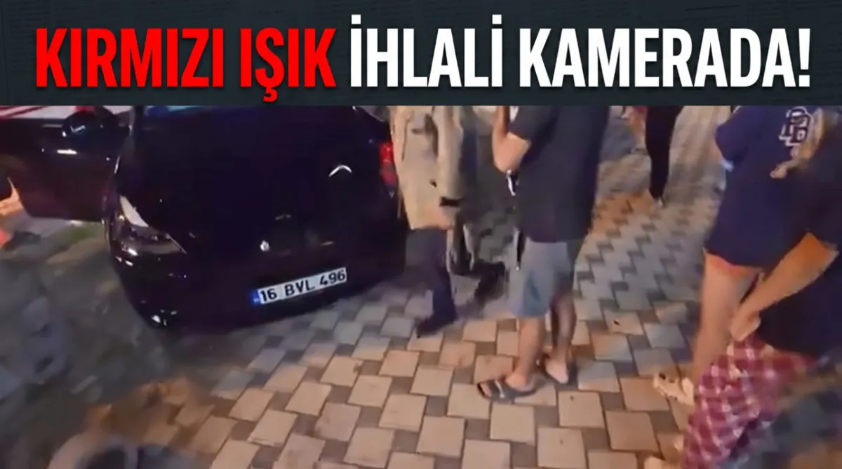 Kırmızı ışık ihlali kamerada!