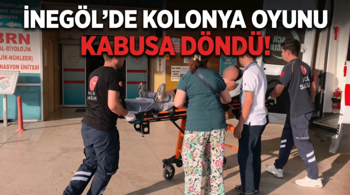 İnegöl'de kolonya oyunu kabusa döndü!