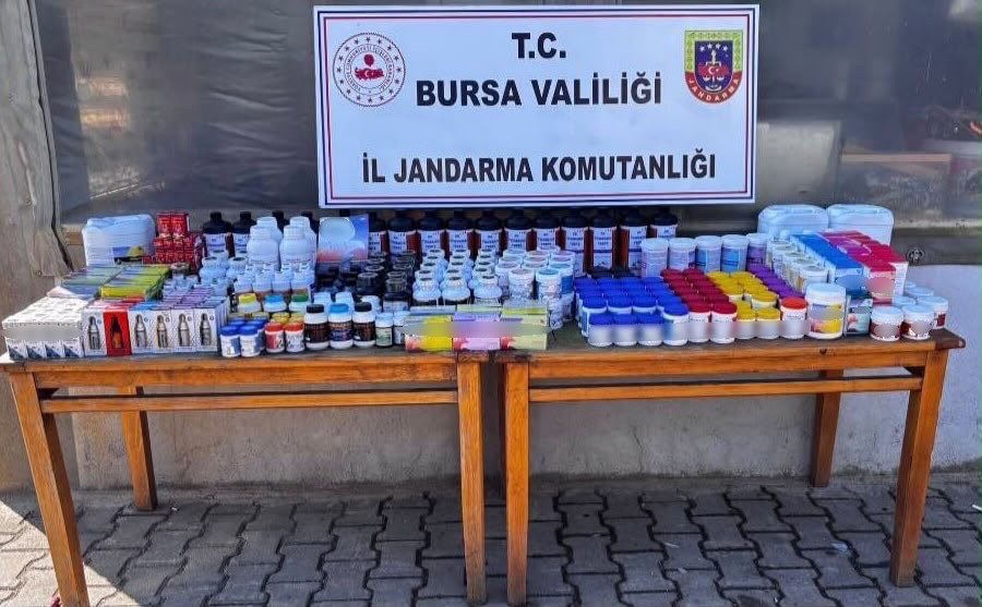 Bursa’da 1,5 milyon TL’lik kaçak kuş ilacı operasyonu