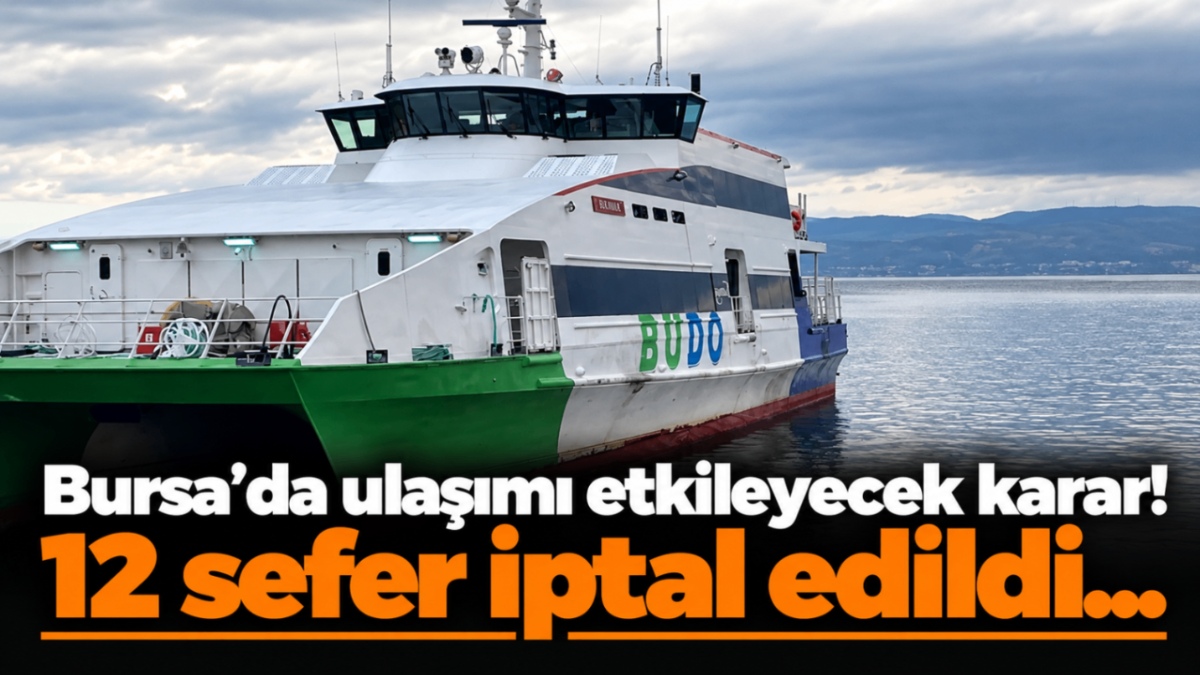 Bursa'da ulaşımı etkileyecek karar! 12 sefer iptal edildi