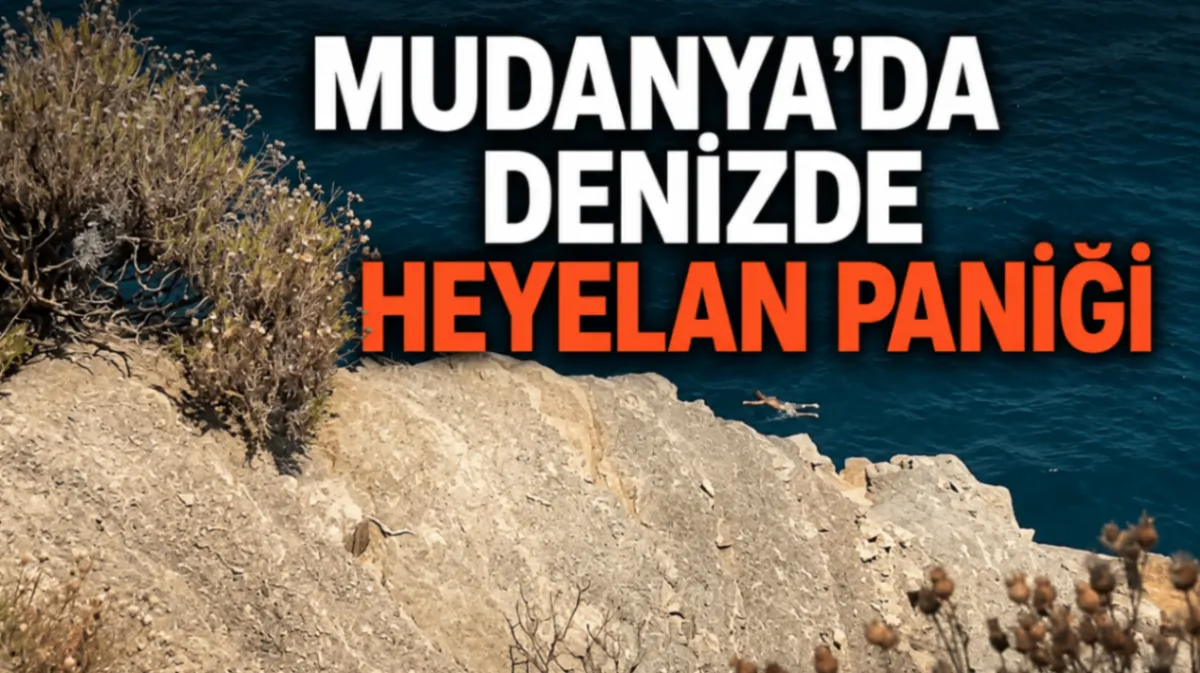 Mudanya’da denizde heyelan paniği