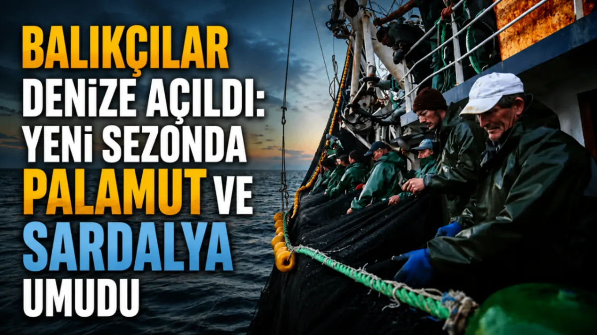 Balıkçılar denize açıldı: Yeni sezonda palamut ve sardalya umudu