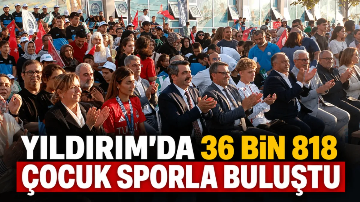 Yıldırım’da 36 bin 818 çocuk sporla buluştu