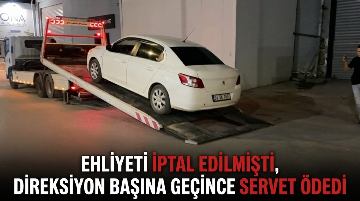 Ehliyeti iptal edilmişti, direksiyon başına geçince servet ödedi
