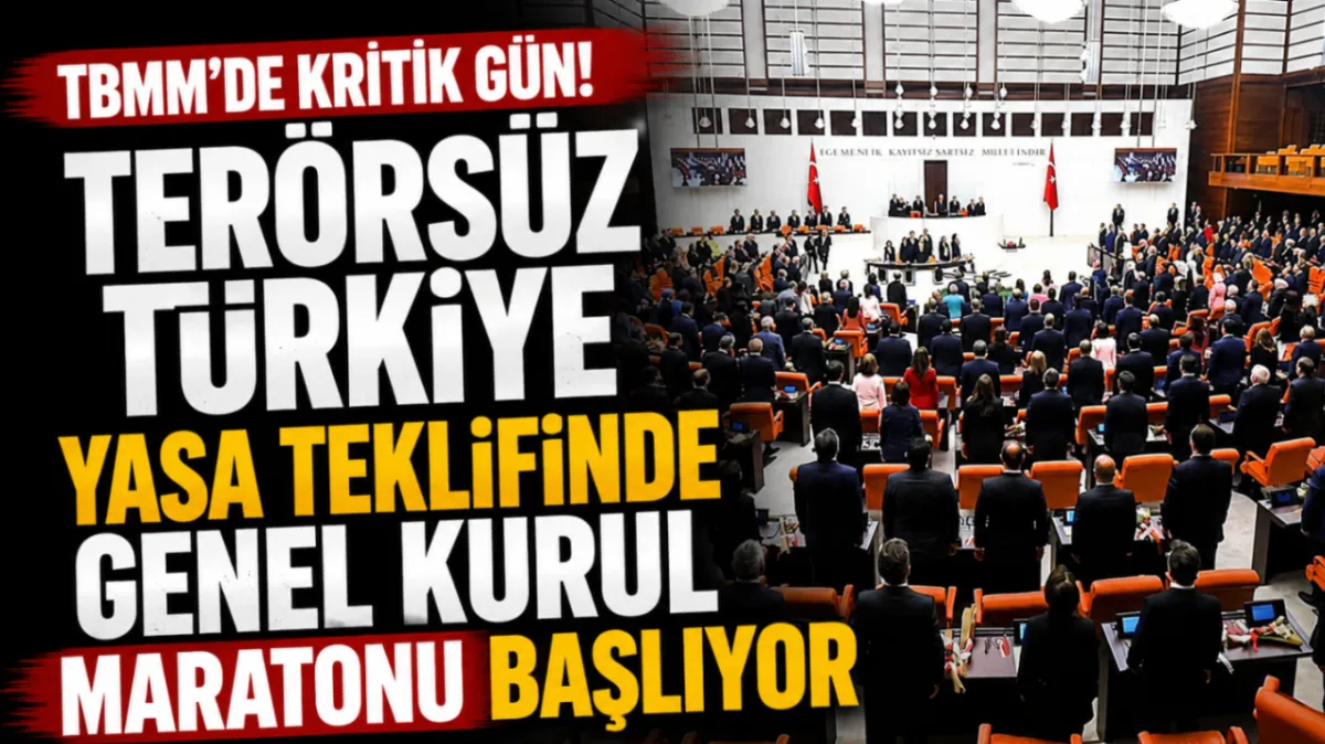 Terörsüz Türkiye yasası teklifi Meclis'te: Tarihi oturum başladı