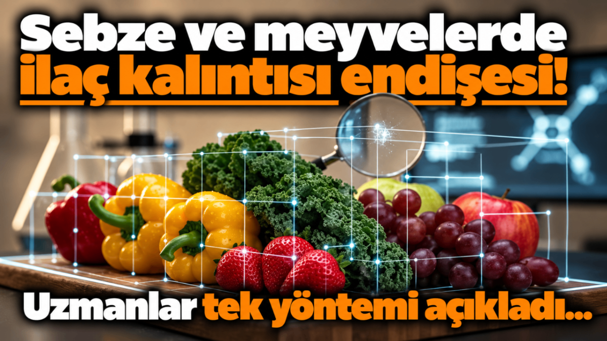 Sebze ve meyvelerde ilaç kalıntısı endişesi! Uzmanlar tek yöntemi açıkladı...